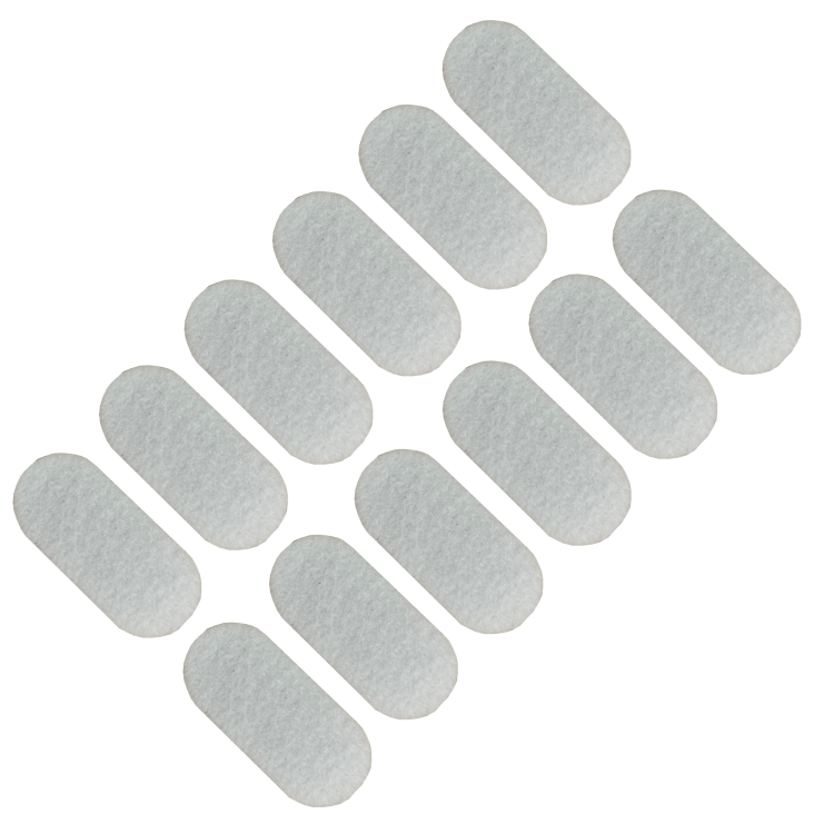 Podkładki filcowe samoprzylepne 44 x 20 białe 500 g/m2 (op. 12 szt.) BASIC