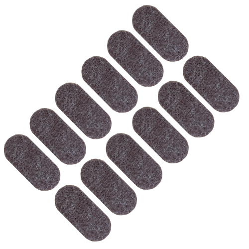 Podkładki filcowe samoprzylepne 44 x 20 brązowe 500 g/m2 (op. 12 szt.) BASIC
