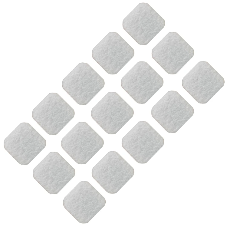 Podkładki filcowe samoprzylepne 25 x 25 białe 500 g/m2 (op. 15 szt.) BASIC