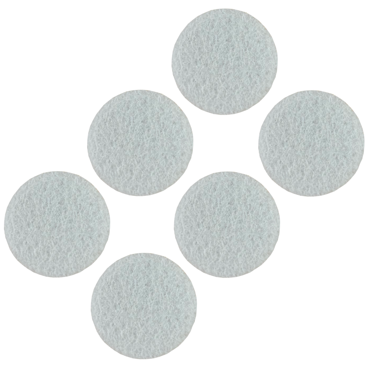 Podkładki filcowe samoprzylepne fi 45 białe 1500 g/m2 (op. 6 szt.) PREMIUM
