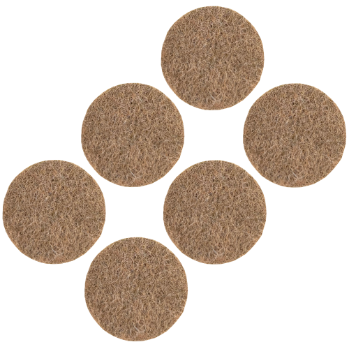 Podkładki filcowe samoprzylepne fi 45 brązowe 1500 g/m2 (op. 6 szt.) PREMIUM
