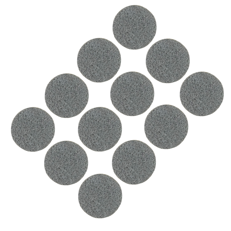 Podkładki filcowe samoprzylepne fi 28 szare 1500 g/m2 (op. 12 szt.) PREMIUM
