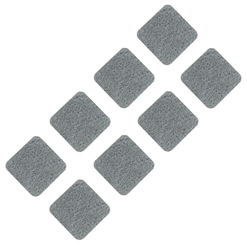 Podkładki filcowe samoprzylepne 34 x 34 szare 1500 g/m2 (op. 8 szt.) PREMIUM