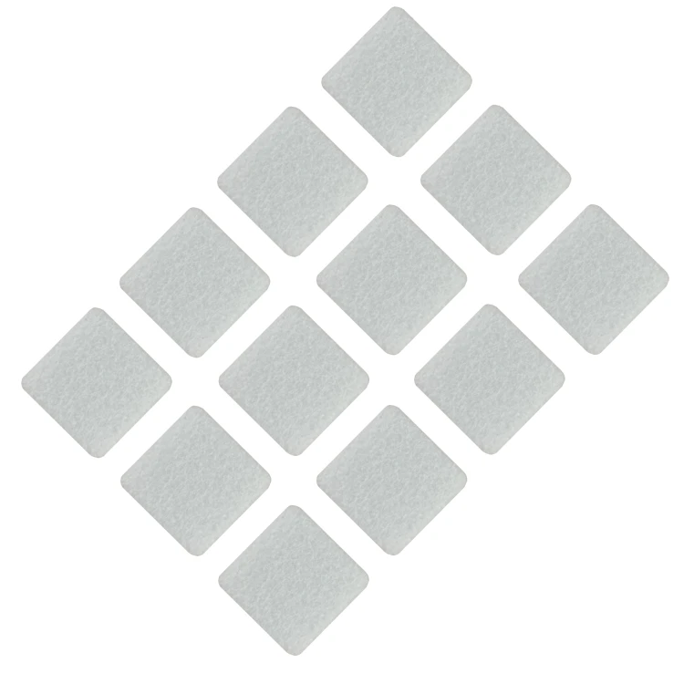 Podkładki filcowe samoprzylepne 28 x 28 białe 1500 g/m2 (op. 12 szt.) PREMIUM