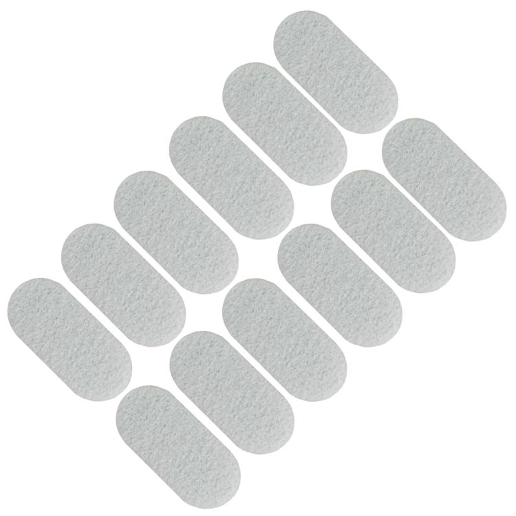 Podkładki filcowe samoprzylepne 44 x 20 białe 1500 g/m2 (op. 12 szt.) PREMIUM