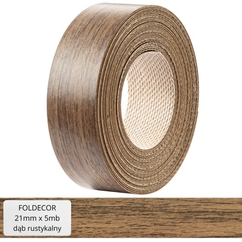 Obrzeże meblowe dąb rustykalny melamina z klejem termotopliwym 21 mm (5 mb)