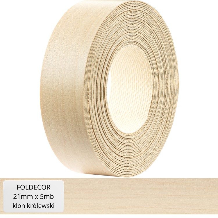 Obrzeże meblowe klon królewski melamina z klejem termotopliwym 21 mm (5 mb)