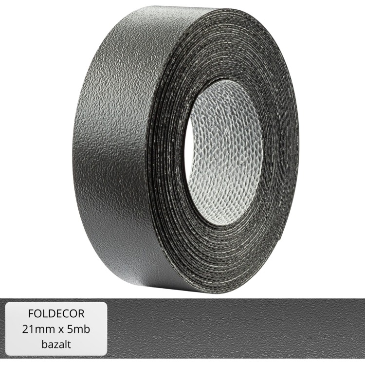Obrzeże meblowe bazalt melamina z klejem termotopliwym 21 mm (5 mb)