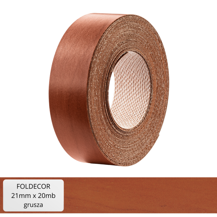 Obrzeże meblowe grusza melamina z klejem termotopliwym 21 mm (20 mb)