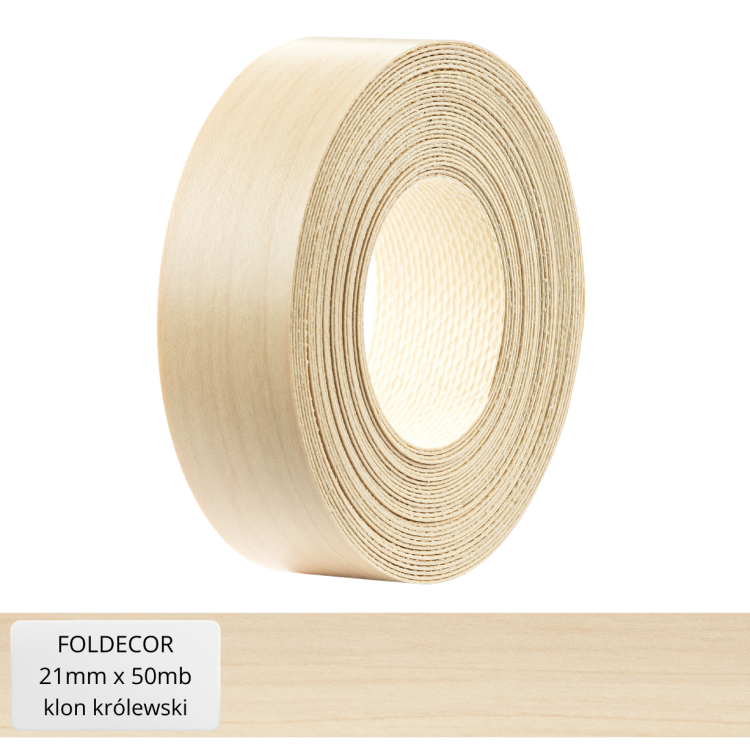 Obrzeże meblowe klon królewski melamina z klejem termotopliwym 21 mm (50 mb)