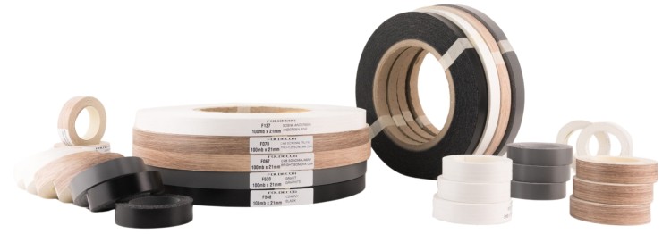 Obrzeże meblowe czarny melamina z klejem termotopliwym 21 mm (50 mb)