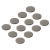 Podkładki silikonowe antypoślizgowe szare fi 18 (op. 12 szt.)