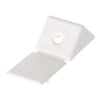 Kątowniki meblowe plastikowe małe białe 20 szt. + wkręty Riex JP20